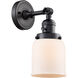 Franklin Restoration Small Bell LED 5 inch Matte Black Sconce Wall Light, Franklin Restoration