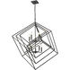 Euclid 10 Light 41.5 inch Matte Black Chandelier Ceiling Light