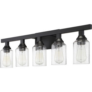 Neighborhood Chicago 5 Light 36 inch Flat Black Vanity Light Wall Light