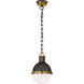 Thomas O'Brien Hicks 1 Light 8.5 inch Bronze with Antique Brass Pendant Ceiling Light in Bronze and Hand-Rubbed Antique Brass, Small