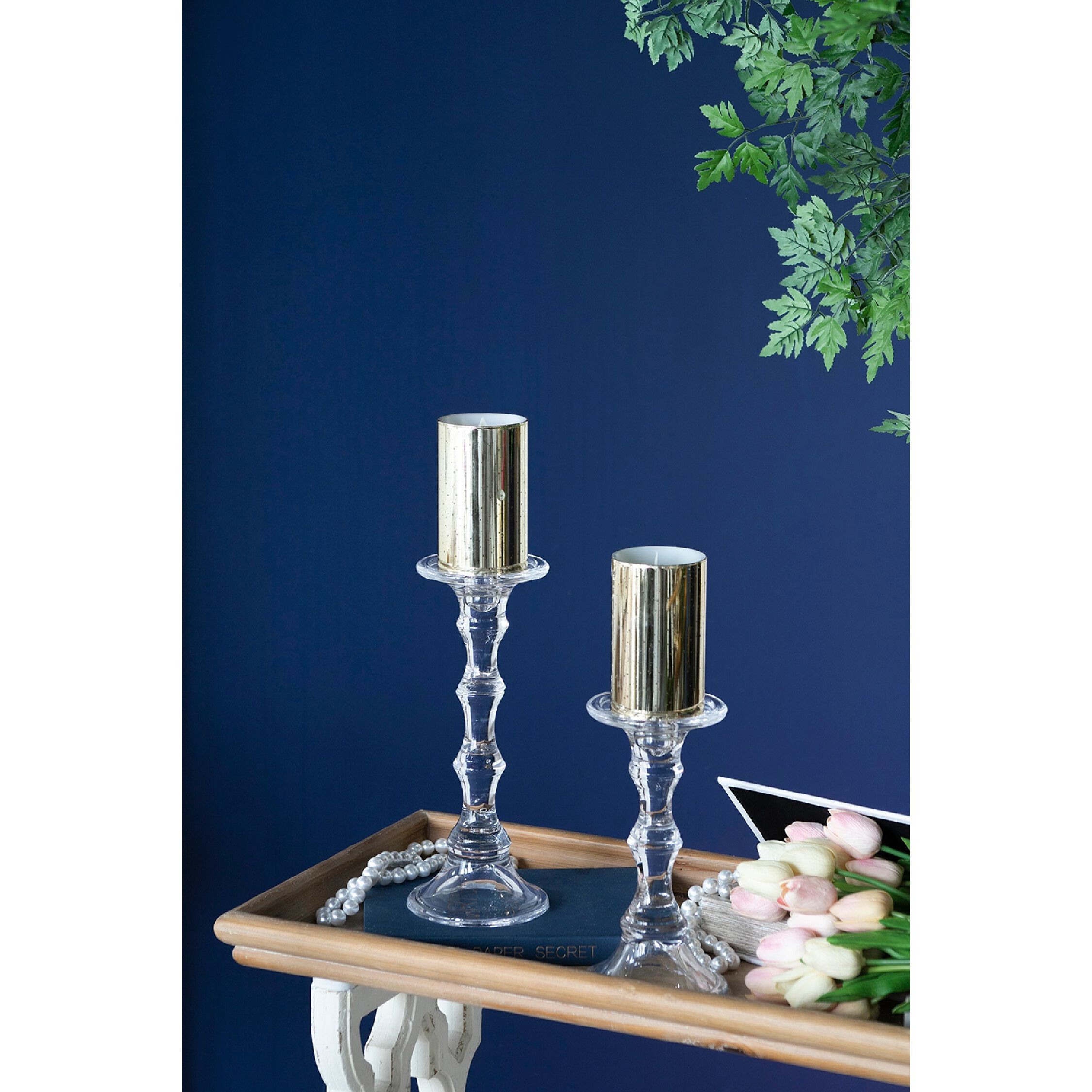 Speckled 5 X 3 inch LED Candle