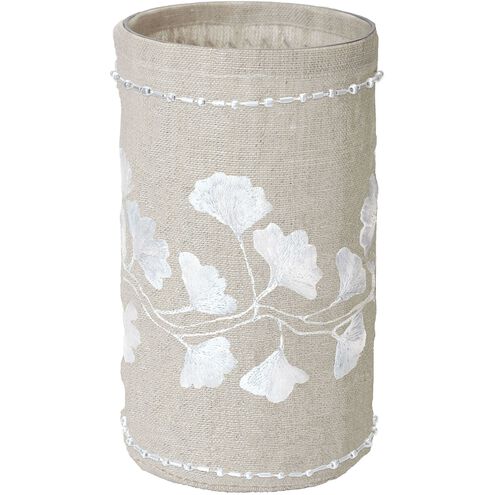 Linen Ginkgo 6.5 X 4 inch Candleholder