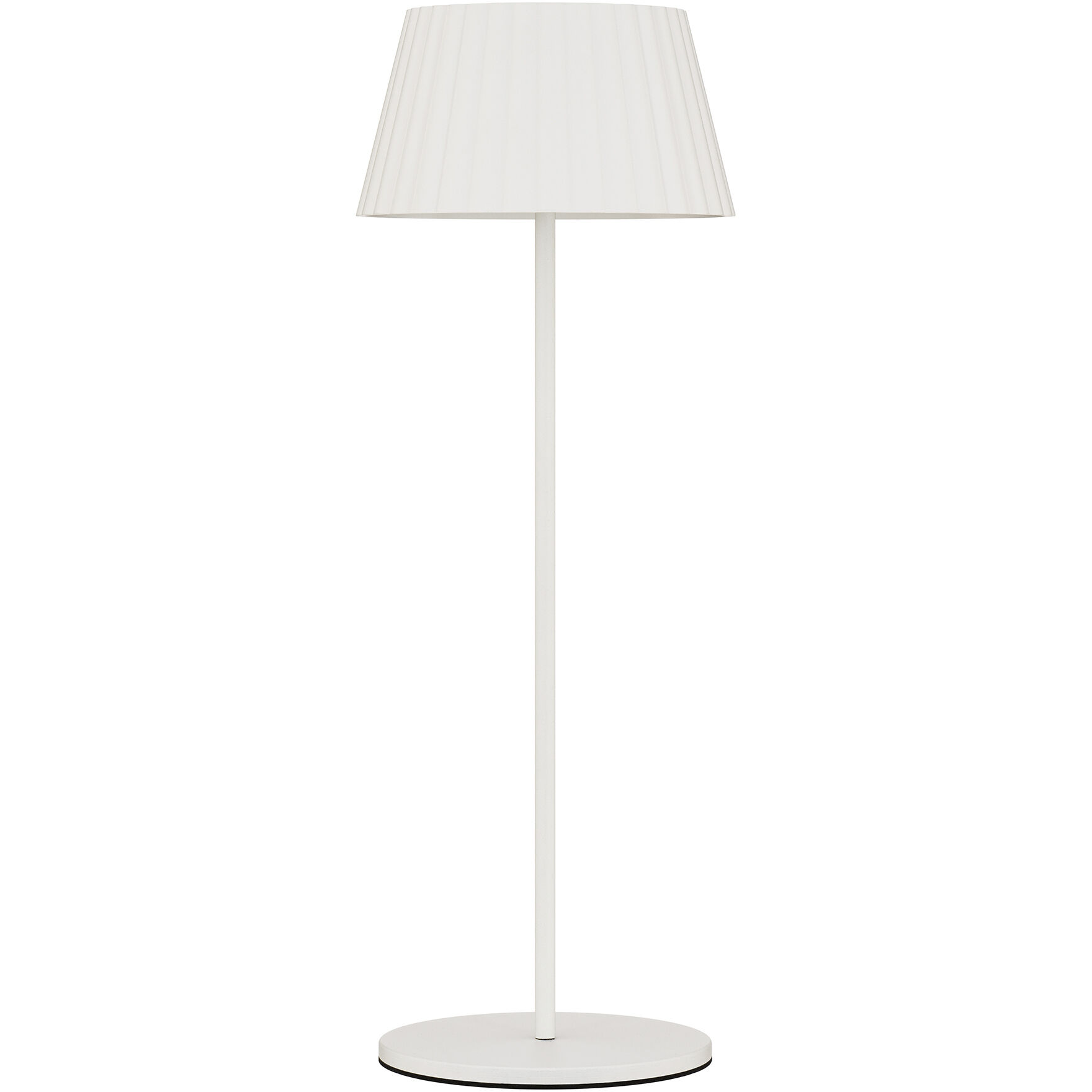 Pleat 14.75 inch 2.00 watt White Rechargeable Table Lamp Portable Light, WAC Limited