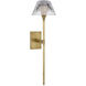 Waterford Blaze Tail Sconce Wall Light in Natural Brass