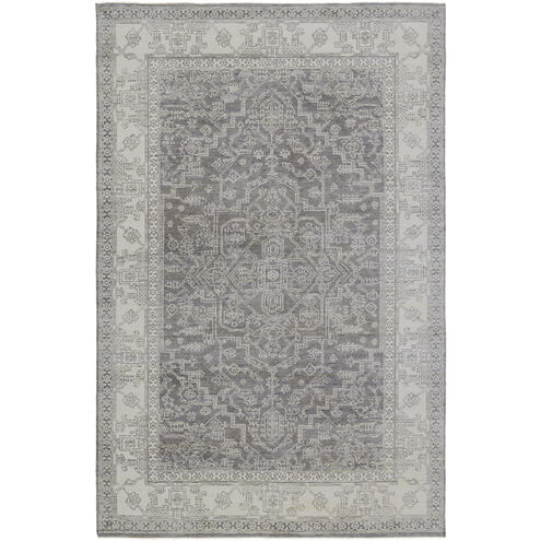 Bala 168 X 120 inch Medium Gray / Ivory / Gray Handmade Rug