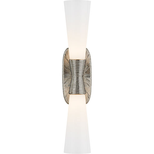 Kelly Wearstler Utopia 2 Light 4.75 inch Polished Nickel Double Bath Sconce Wall Light, Large