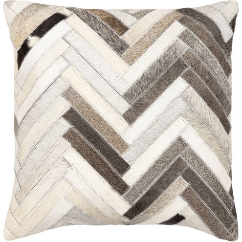 Zander 20 inch Charcoal Pillow Kit, Square