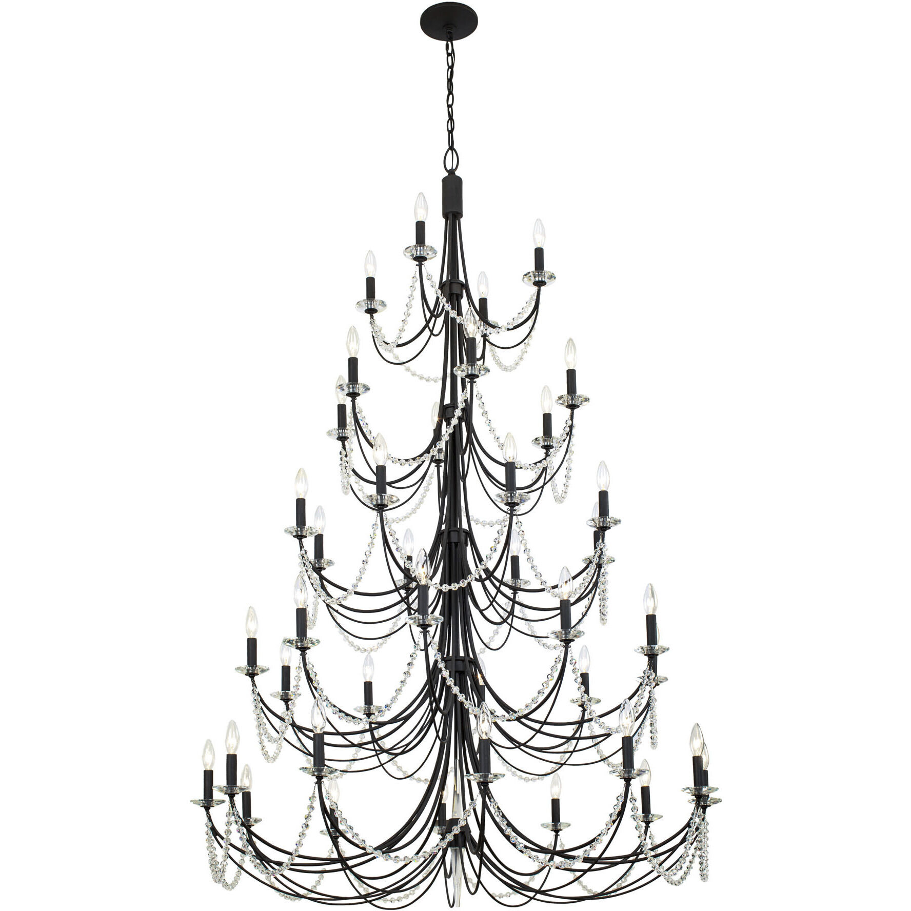 Brentwood 40 Light 48 inch Carbon Chandelier Ceiling Light