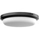Dean LED 11 inch Black Outdoor Flush Mount