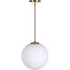 Selene 1 Light 14 inch Soft Gold Pendant Ceiling Light