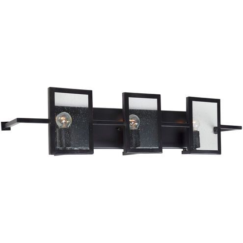 Yao 3 Light 31 inch Black Bath Bar Wall Light