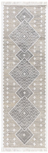 Bursa 96 X 30 inch Gray Rug in 2.5 x 8, Runner