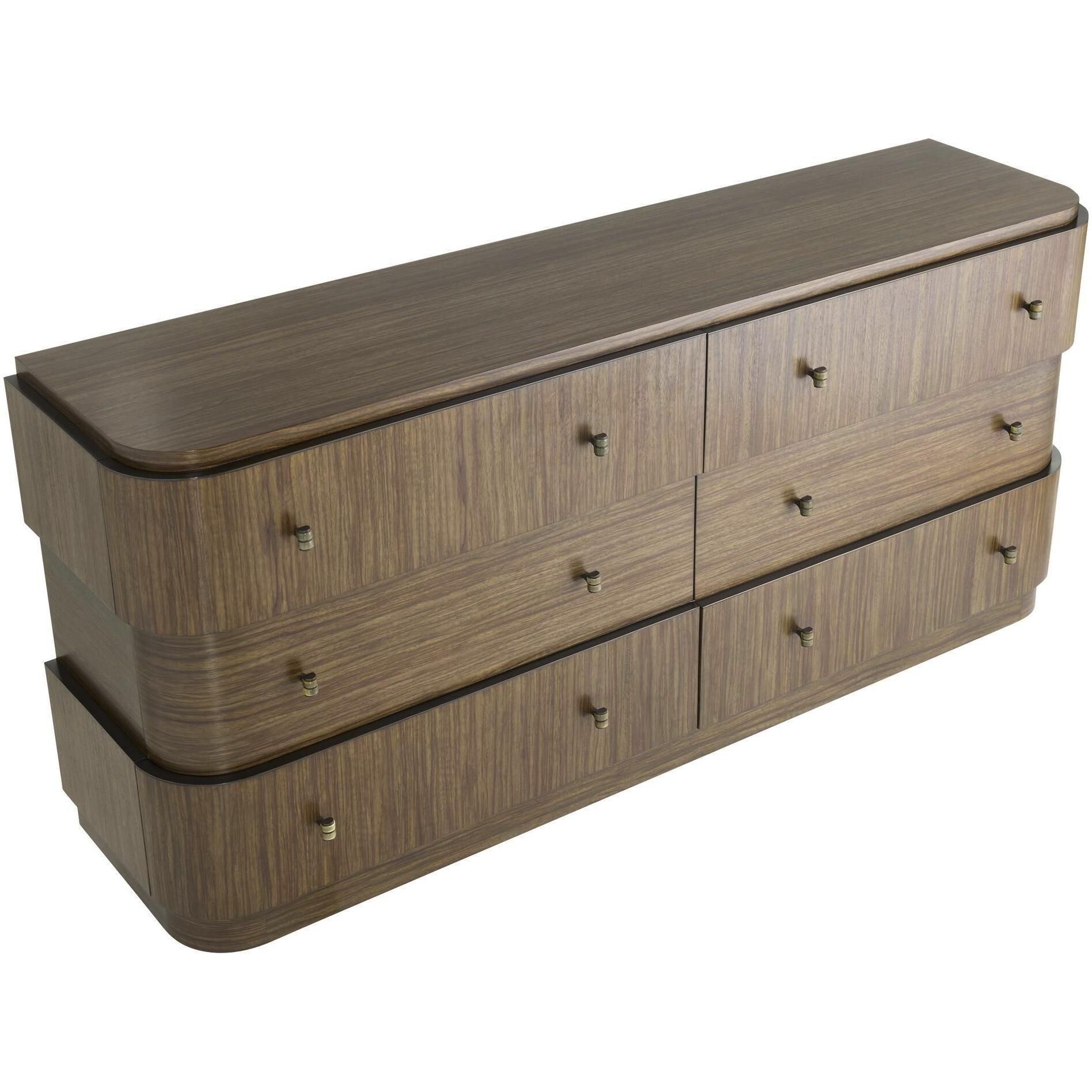 Jacques Brindle and Natural Faux Horn with Bronze Chest