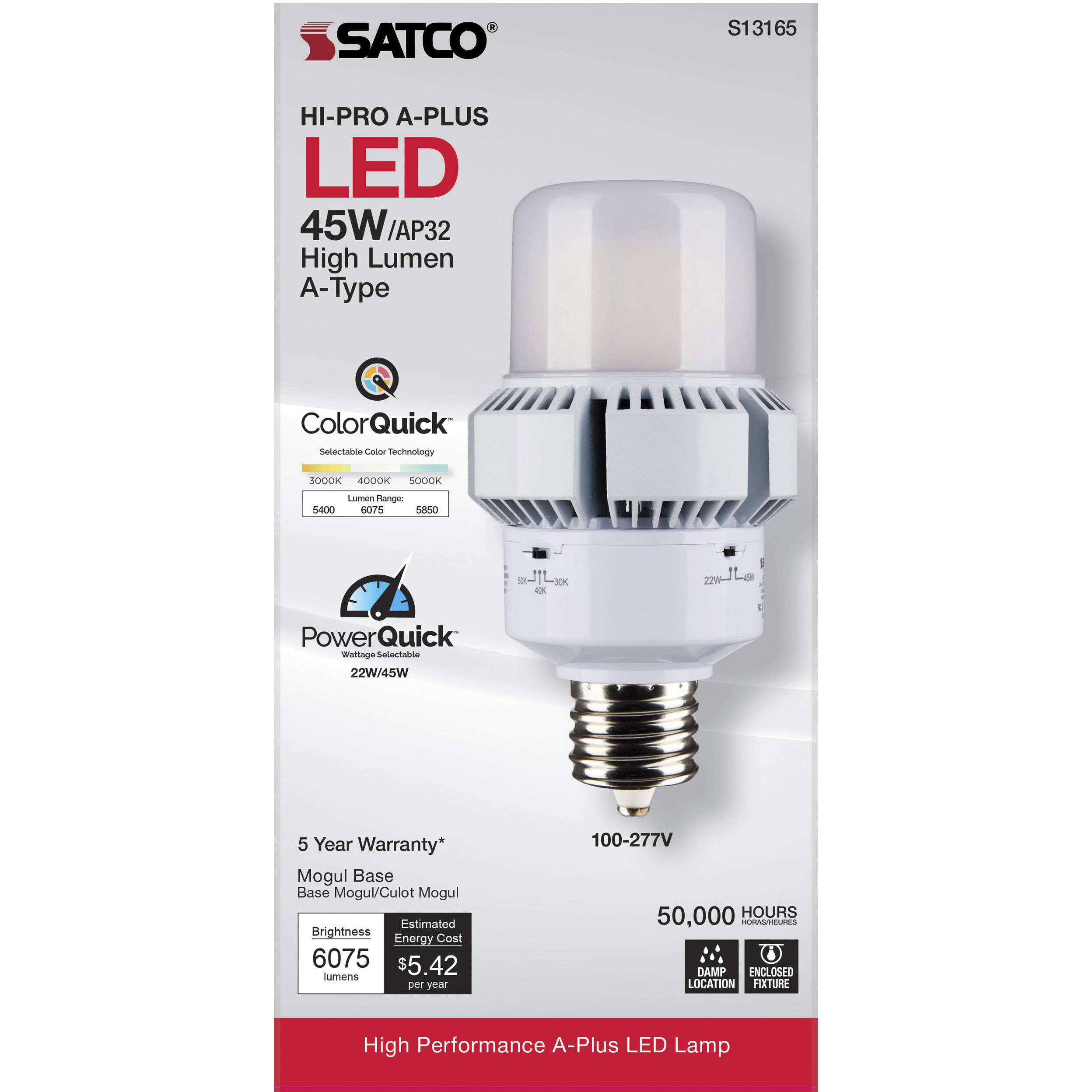 Lumos LED AP32 / ED32 Mogul Extended 45.00 watt 3000K HID Replacements