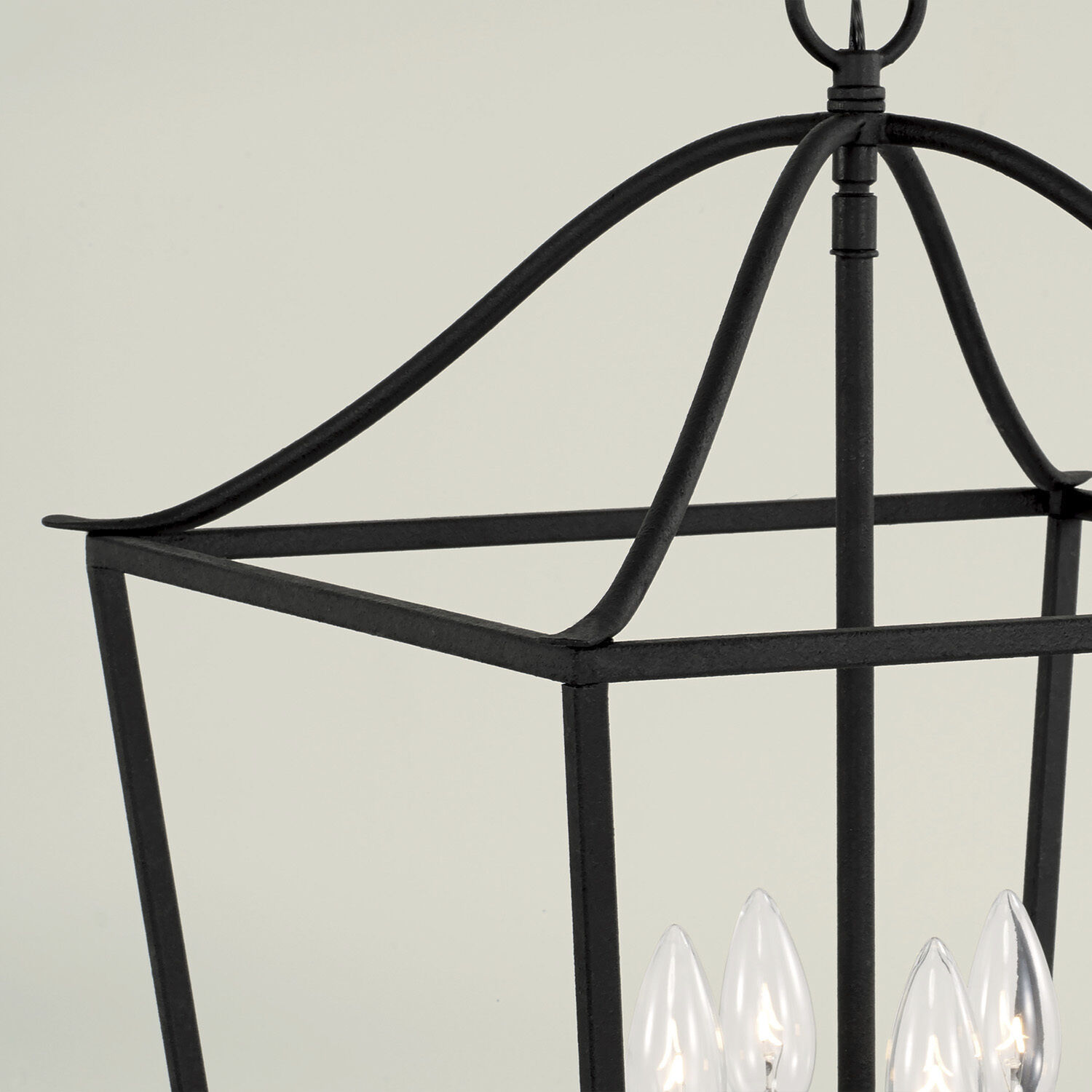 Grady 4 Light 15.75 inch Black Iron Foyer Ceiling Light