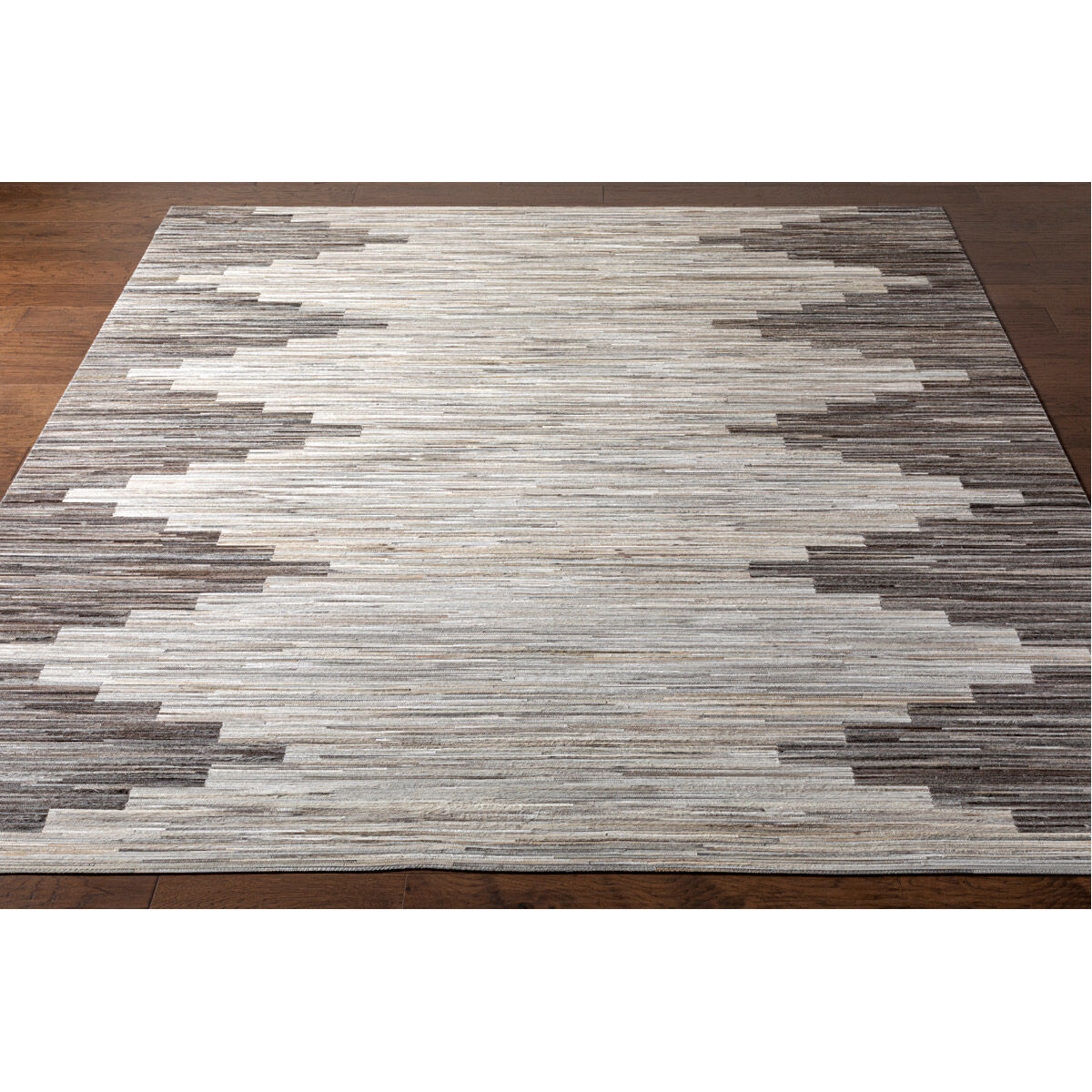 Zander 120 X 96 inch Silver Gray Rug in 8 x 10, Rectangle