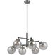 Prato 6 Light 32 inch Gun Metal Chandelier Ceiling Light
