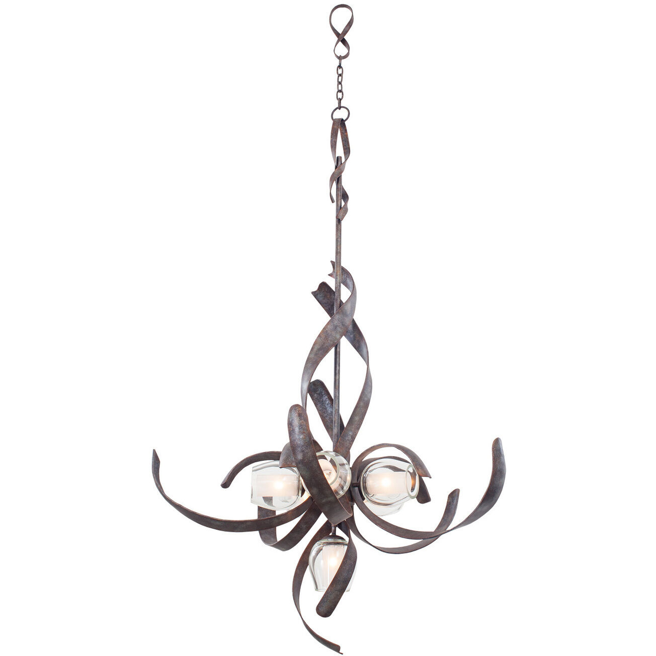 Solana LED 42 inch Oxidized Copper Chandelier Ceiling Light