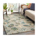 Chanceux 36 X 24 inch Teal/Sage/Dark Green/Emerald/Olive/Charcoal Rugs in 2 x 3, Rectangle
