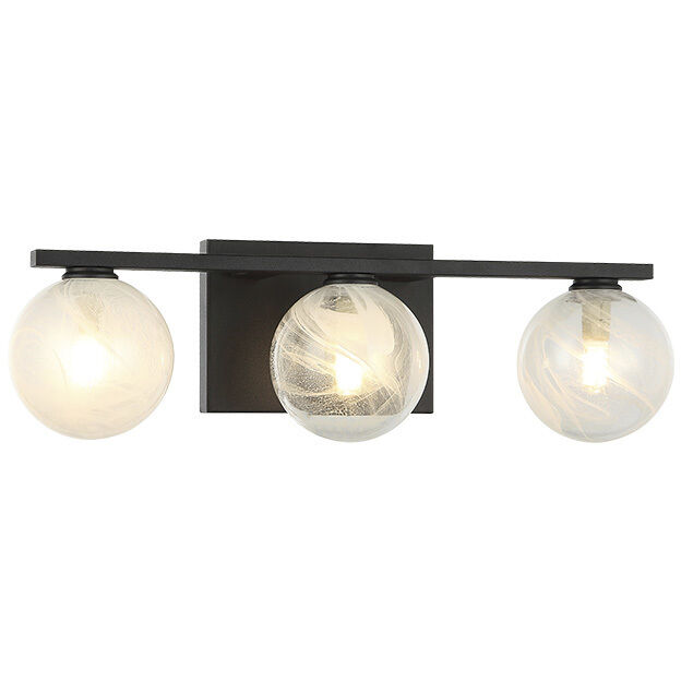 Nimbus 3 Light 16.75 inch Matte Black Wall Sconce Wall Light