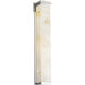 Alabaster Rocks Pacific Wall Sconce Wall Light in Brushed Nickel