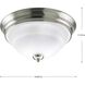 Torino 2 Light 14.63 inch Brushed Nickel Flush Mount Ceiling Light