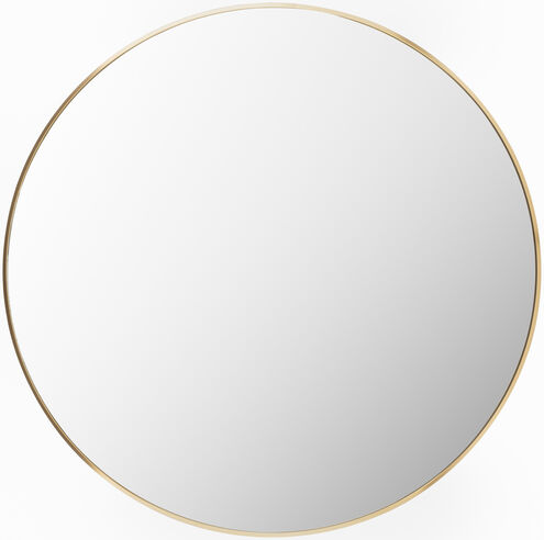 Aranya 36.22 X 36.22 inch Gold Mirror, Round