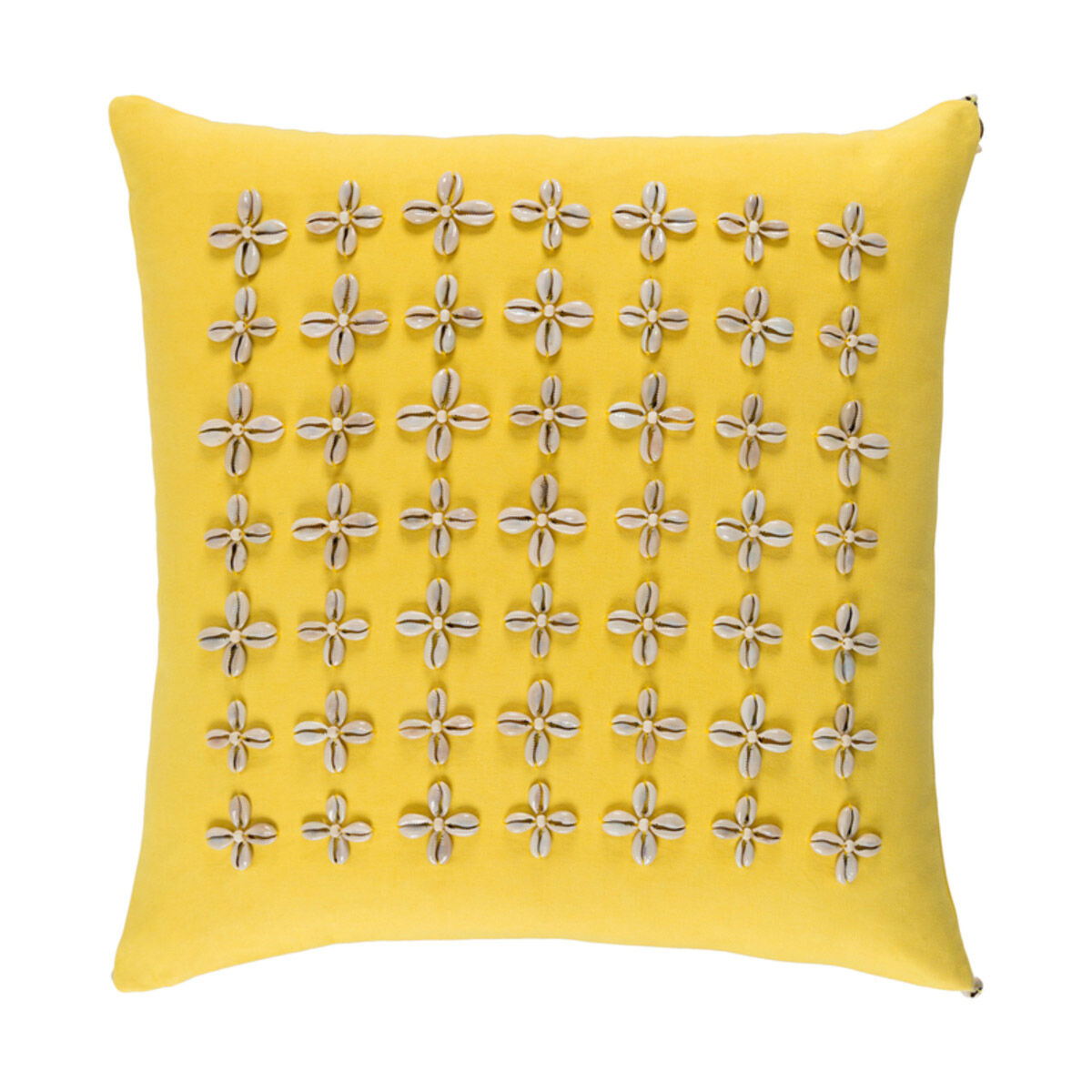Lelei 20 X 20 inch Saffron and Cream Pillow