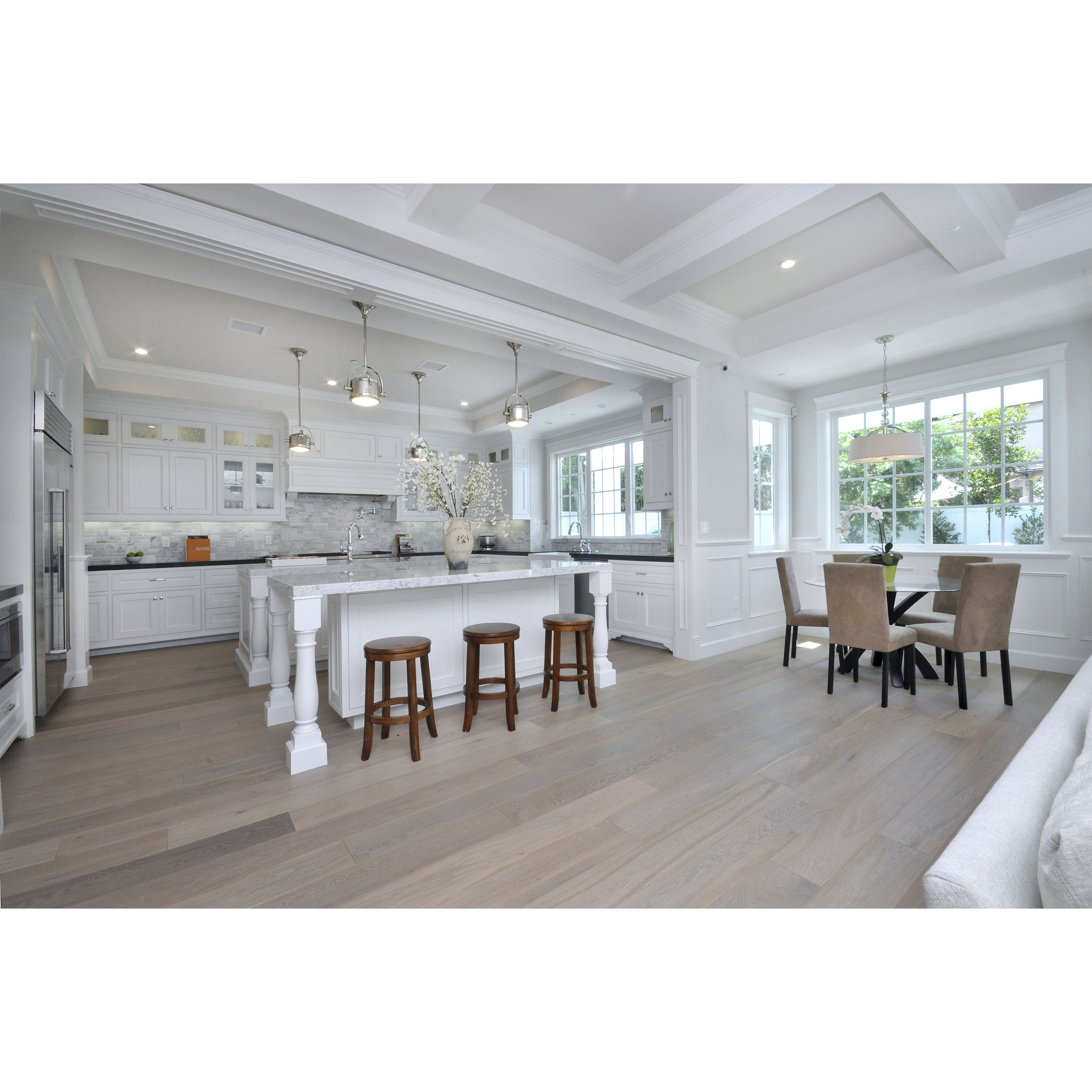 Hi-Bay 1 Light 10 inch Satin Nickel Mini Pendant Ceiling Light