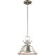 Stone Street 1 Light 13.25 inch Brushed Nickel Pendant Ceiling Light