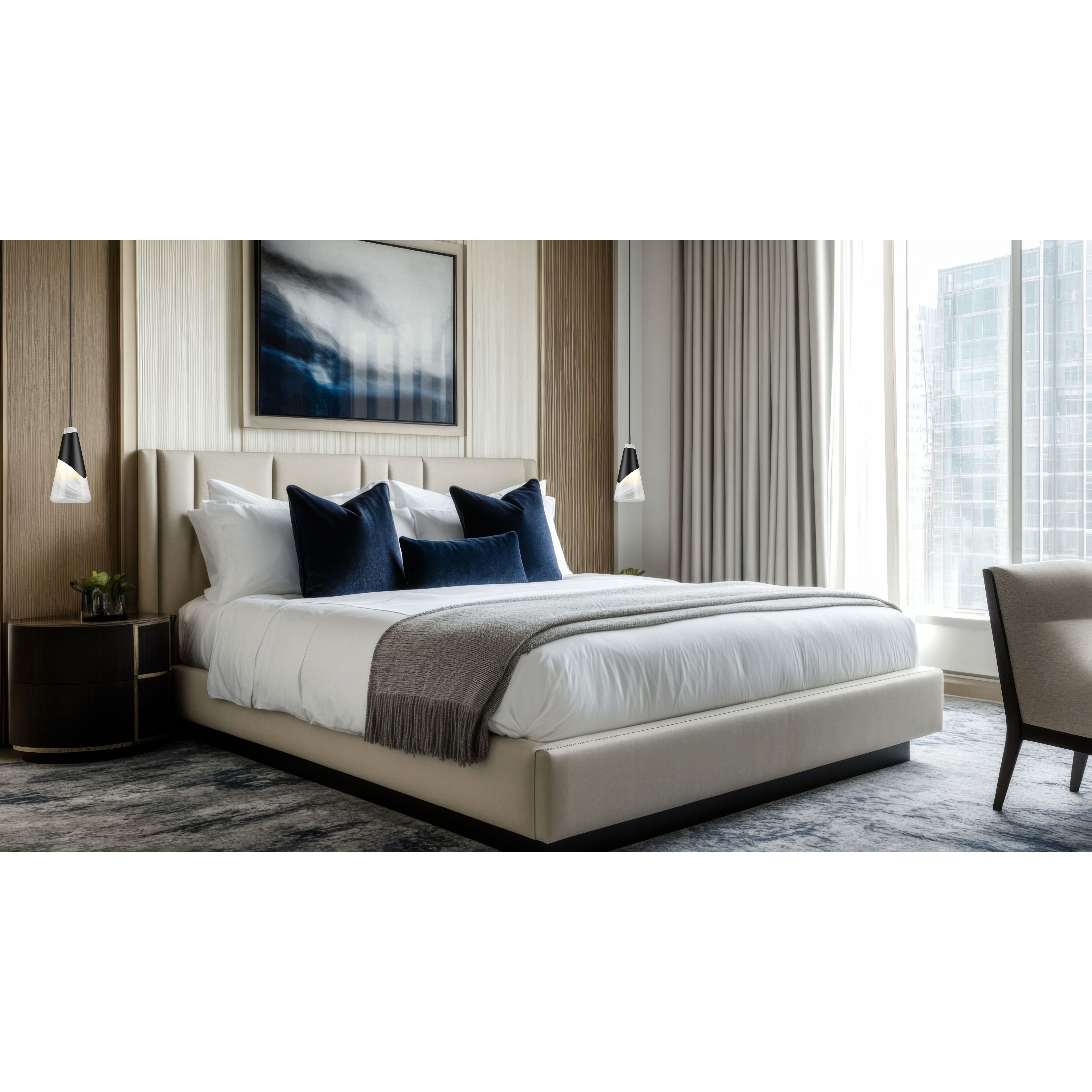 Aimie 1 Light 6 inch Matte Black Pendant Ceiling Light