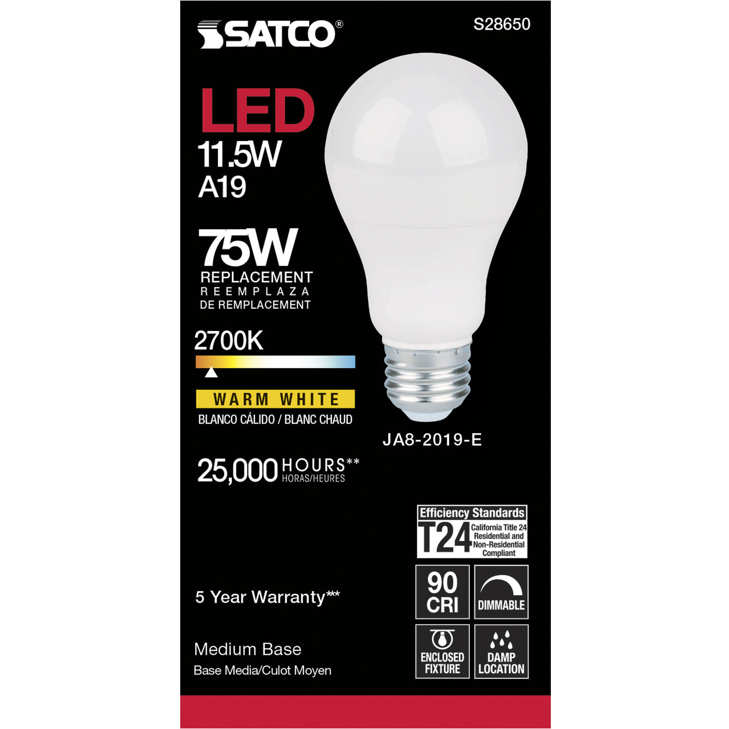 Lumos LED Medium 11.50 watt 120 2700K Light Bulb