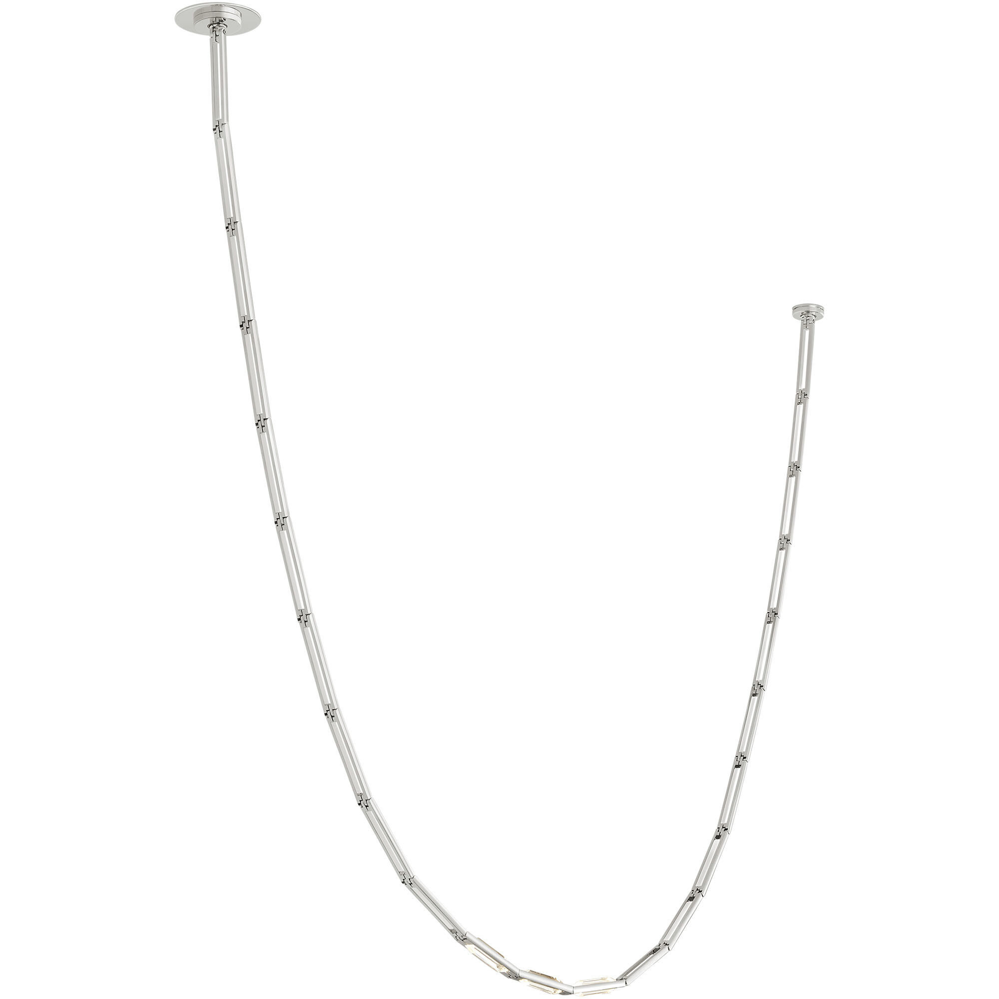 Sean Lavin Catena LED 0.8 inch Polished Nickel Link Chandelier Ceiling Light in 2700K