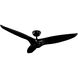 Morpheus III 60 inch Gloss Black Downrod Ceiling Fan in 3500K