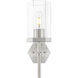 Downtown Urban Blakeley Wallchiere Wall Light in Satin Nickel, Clear