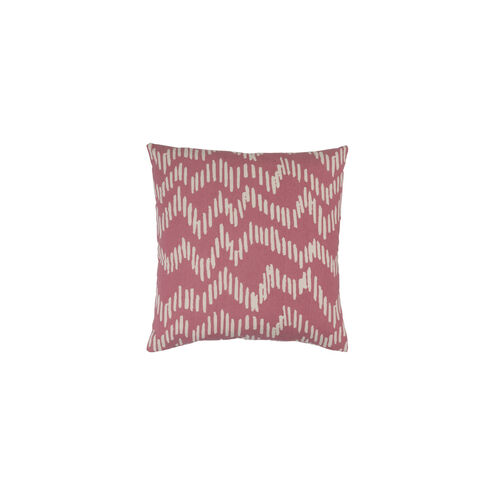 Somerset 20 X 20 inch Rose and Beige Throw Pillow