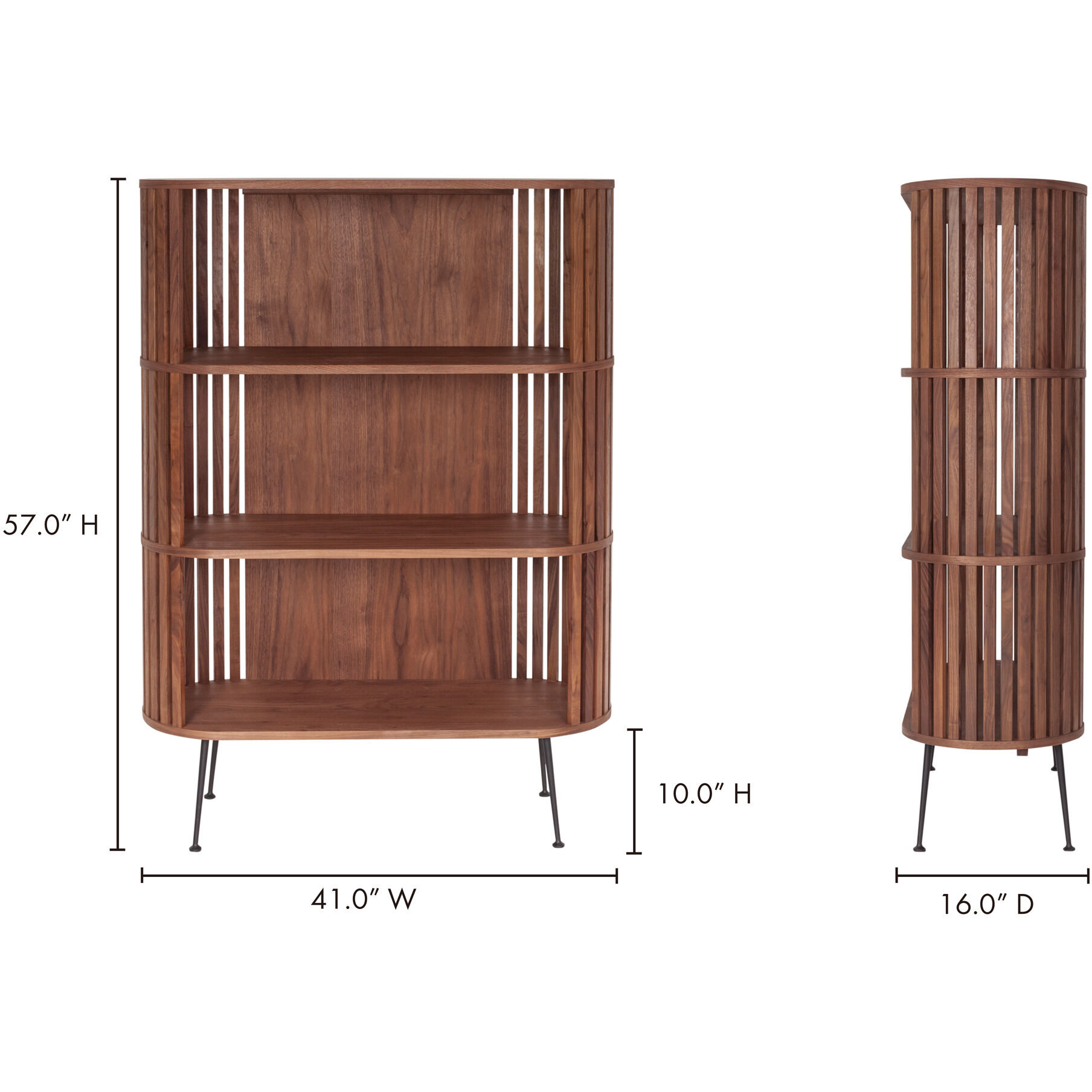 Henrich Brown Bookshelf in Natural