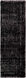 Messina 96 X 30 inch Black Rug in 2.5 x 8, Runner