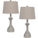 Acoma 27 inch 150.00 watt White Washed Table Lamp Set Portable Light, Pair