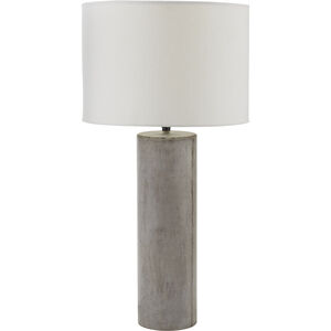 Cubix 29 inch 150.00 watt Polished Concrete Table Lamp Portable Light