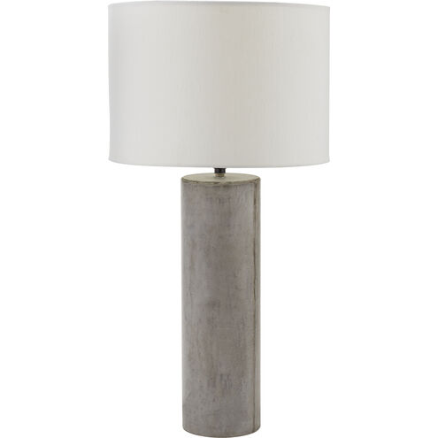 Cubix 29 inch 150.00 watt Polished Concrete Table Lamp Portable Light