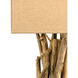 Driftwood 33 inch 150 watt Natural/Old Iron Table Lamp Portable Light