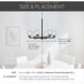 Arcus LED 29.25 inch Champagne Bronze with White Convertible Chandelier Ceiling Light