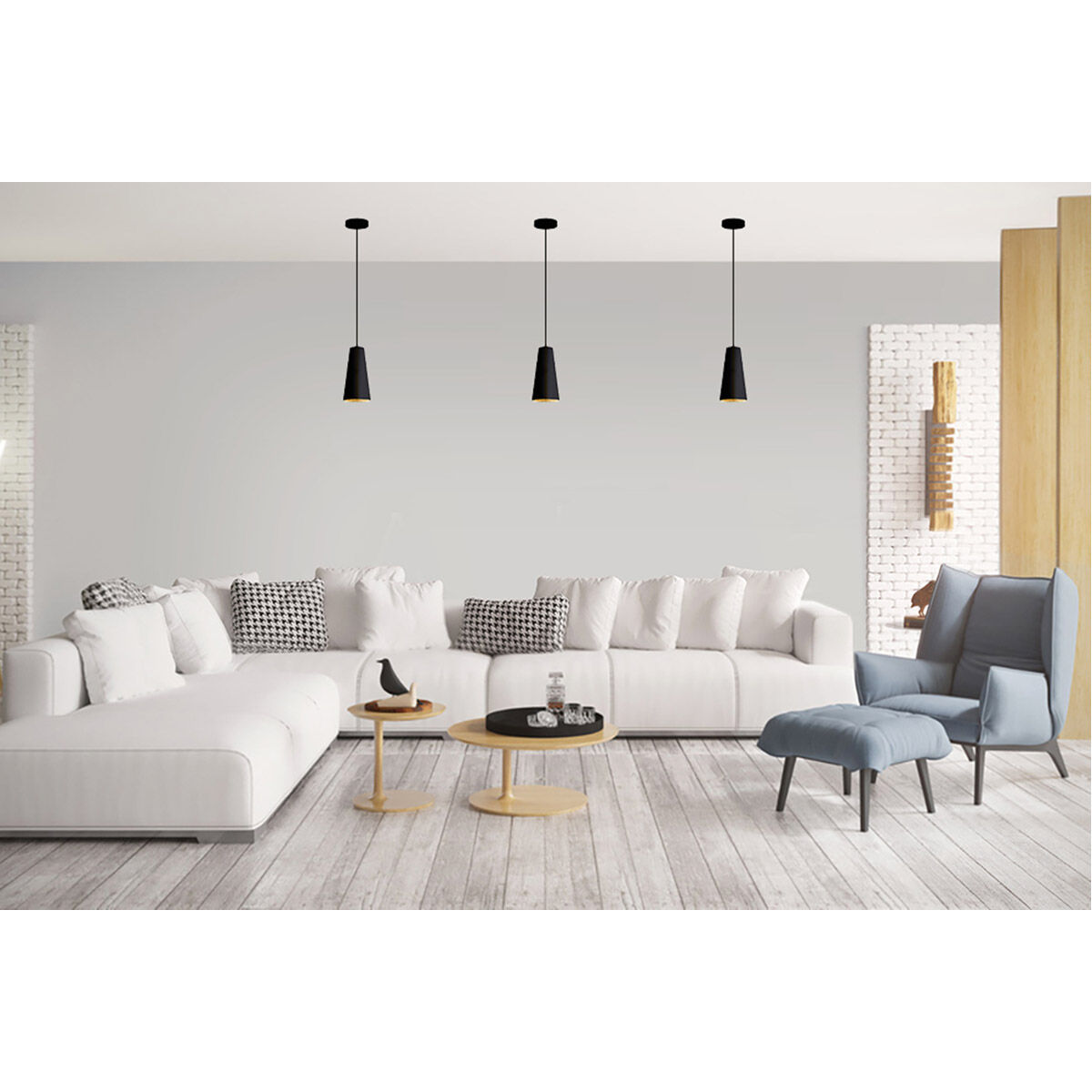 Pratella 1 1 Light 5.43 inch Structured Black Exterior and Gold Leaf Interior Pendant Ceiling Light