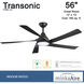 Transonic 56 inch Coal Ceiling Fan
