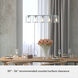 Astwood 5 Light 39 inch Brushed Nickel Linear Chandelier Ceiling Light, Large