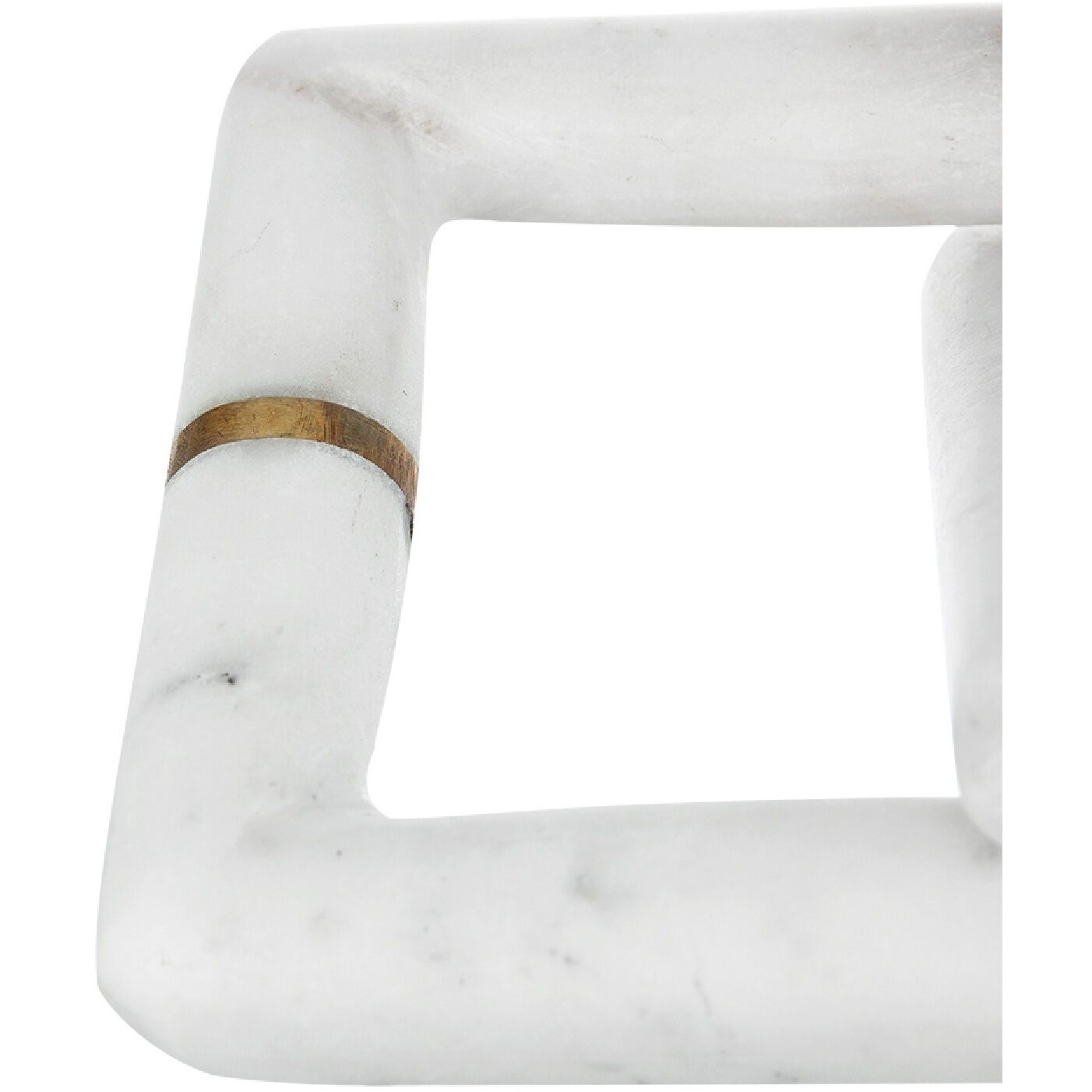Anita White/Gold Marble Chain