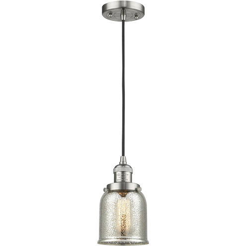 Franklin Restoration Bell 1 Light 5 inch Brushed Satin Nickel Mini Pendant Ceiling Light in Incandescent, Silver Plated Mercury, Franklin Restoration