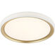 Oculus 1 Light 19.5 inch Gold Flush Mount Ceiling Light