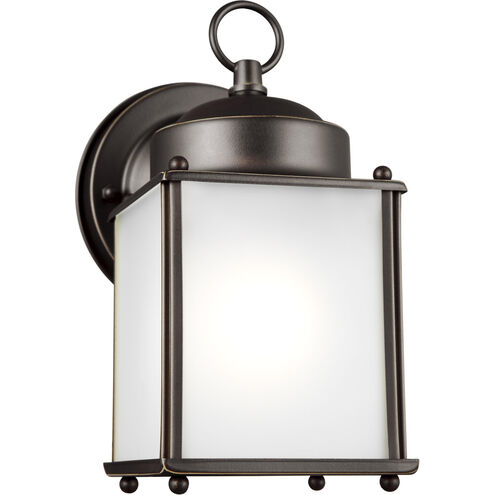 New Castle 1 Light 8.25 inch Antique Bronze Outdoor Wall Lantern